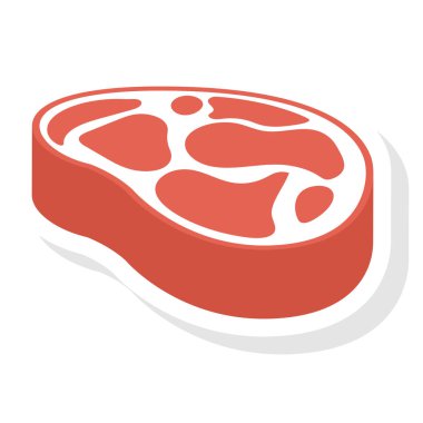 Karşılama & sığır eti için sağlık & Fitness düz simgesi 