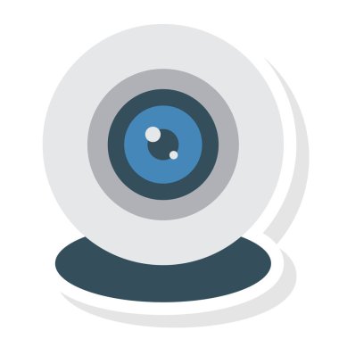 Kamera & görüntüsü çağrısı için İş Yönetimi Düz simgeleri 