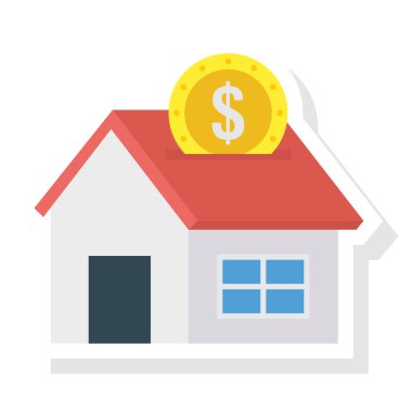 Dolar & tasarrufu için İş Yönetimi Düz simgeleri 