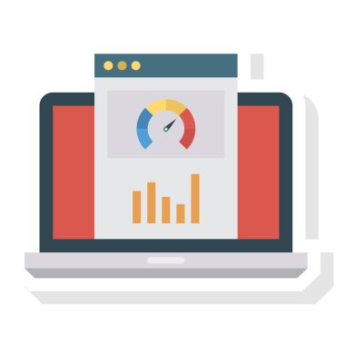 Grafik ve analiz için İş Yönetimi Düz simgeleri 