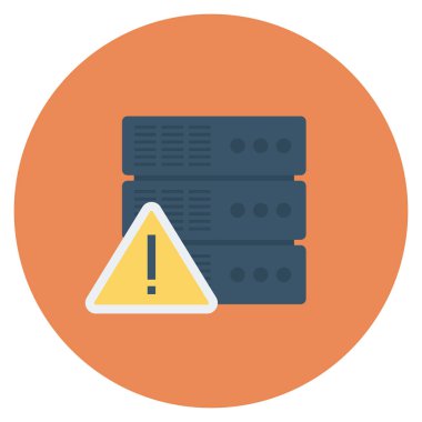 Veritabanı & depolama için düz simgeler sunuluyor