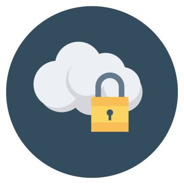 Çevrimiçi depolama için düz simgeler sunuluyor