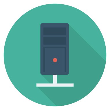 Veritabanı için düz simgeler sunuluyor