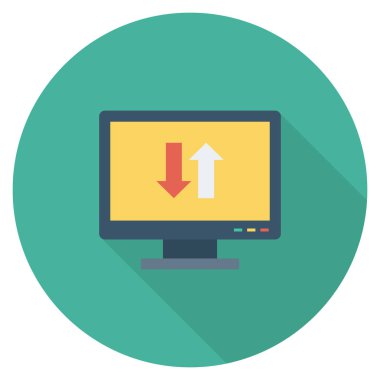 & Bilgisayar için düz simgeler sunuluyor