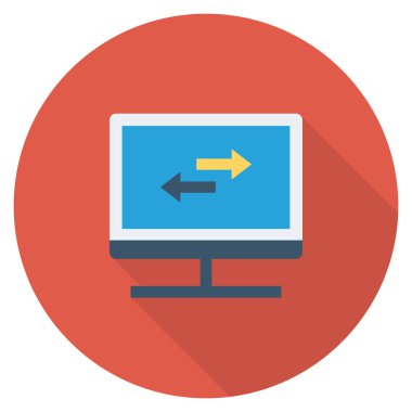 Değişim ekranı için düz simgeler sunuluyor