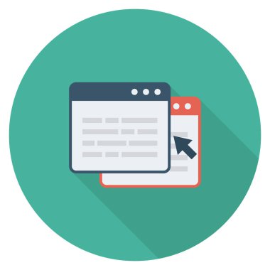 Web sayfası & çevrimiçi için düz simgeler sunuluyor