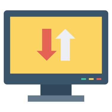 & Bilgisayar için düz simgeler sunuluyor