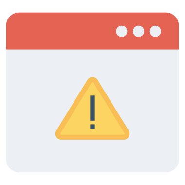 Risk & hatası için düz simgeler sunuluyor