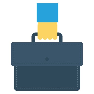 İnsan kaynakları yassı ikonu, vektör. dosya