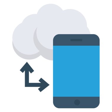 Telefon & aygıtı için düz simgeler sunuluyor