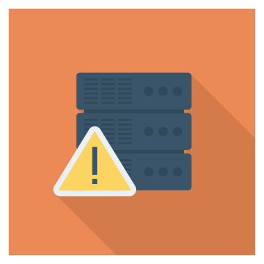 Veritabanı & depolama için düz simgeler sunuluyor