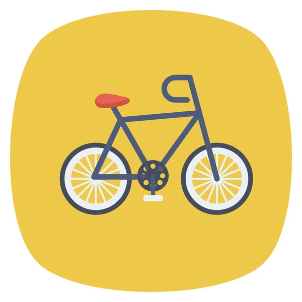 Icône Plate Santé Fitness Pour Vélo Entraînement — Image vectorielle