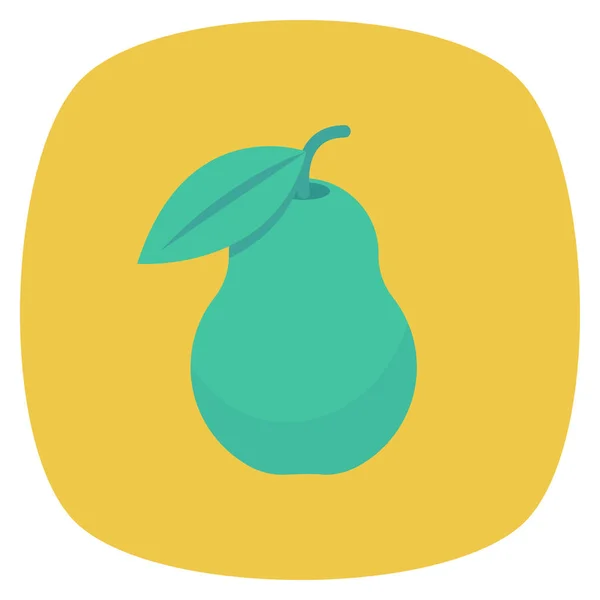 Health Fitness Flat Icon Fruit Food — ストックベクタ