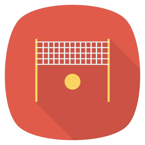 Health Fitness Flat Icon Net Game — ストックベクタ