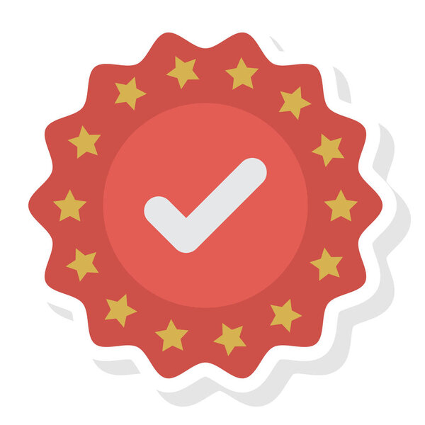 Управление бизнесом Плоские иконки для галочки и завершения
 