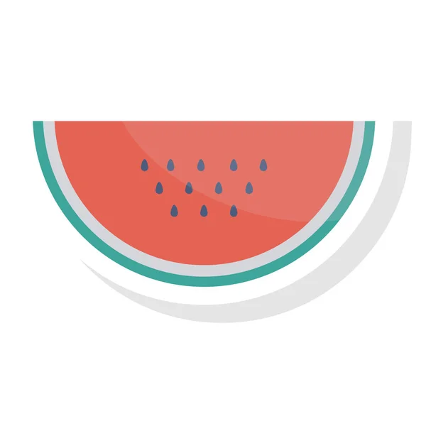 Health Fitness Flat Icon Fruit Food — ストックベクタ