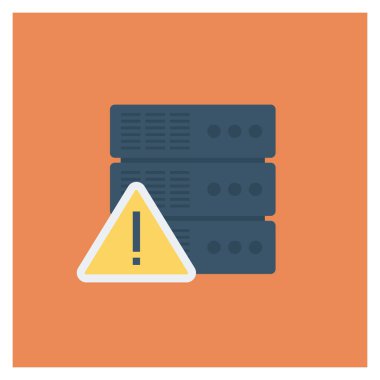 Veritabanı & depolama için düz simgeler sunuluyor