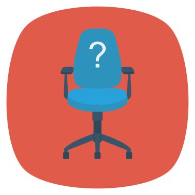  İnsan Kaynakları Düz ikon vektör çizimi. boş yer 