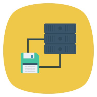 Ağ paylaşımı için düz simgeler sunuluyor