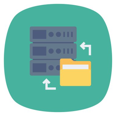 Ağ paylaşımı için düz simgeler sunuluyor