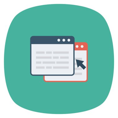 Ağ paylaşımı için düz simgeler sunuluyor