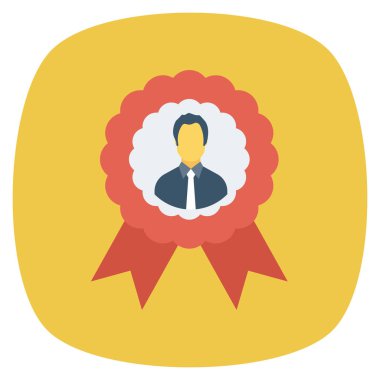 İnsan kaynakları düz iş ikonu. ödül