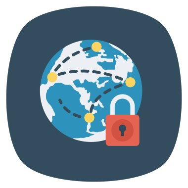 Ağ paylaşımı için düz simgeler sunuluyor