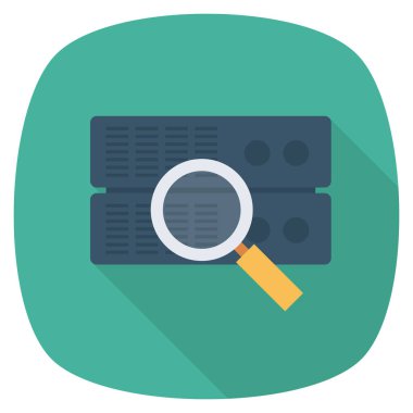 Düz Meydan Yuvarlak Gölgeli Simgeye Sunucu. 