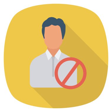 İnsan kaynakları düz iş ikonu. İş adamı