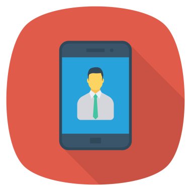 İnsan kaynakları düz simgesi, vektör