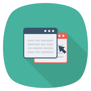 Düz Meydan Yuvarlak Gölgeli Simgeye Sunucu. 