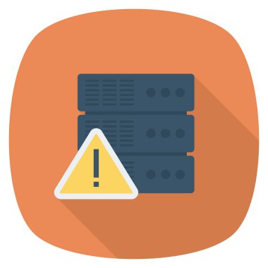 Düz Meydan Yuvarlak Gölgeli Simgeye Sunucu. 