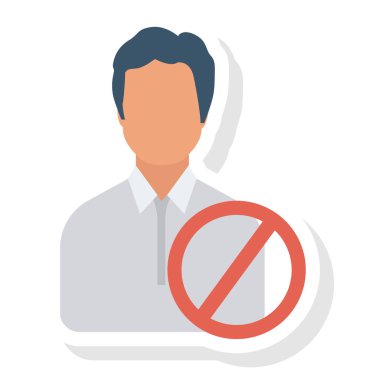  İnsan Kaynakları Düz ikon vektör çizimi. İş adamı 