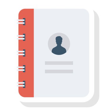  İnsan Kaynakları Düz ikon vektör çizimi. belge ağı