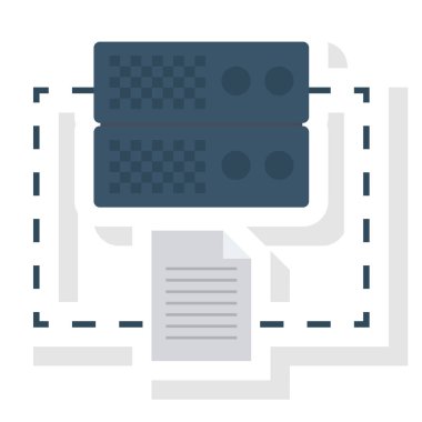 Düz simge, vektör illüstrasyonu sunuluyor. 