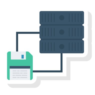 Düz simge, vektör illüstrasyonu sunuluyor. 