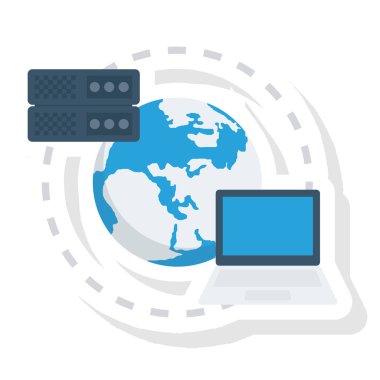 Düz simge, vektör illüstrasyonu sunuluyor. 