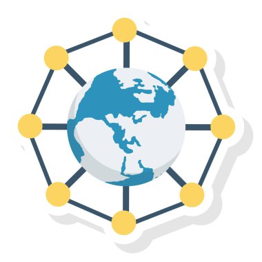 Düz simge, vektör illüstrasyonu sunuluyor. genel