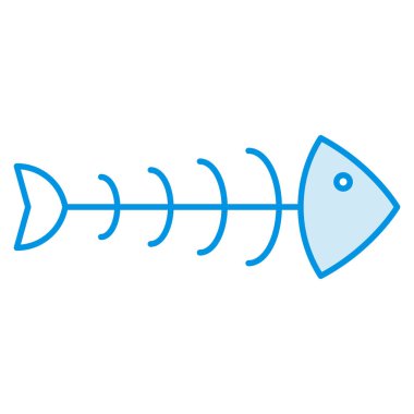 Okyanus ve Deniz Hattının simgesi, balık kemiği 