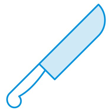 Okyanus ve Deniz Hattı ikonu. bıçak, deniz ürünleri 