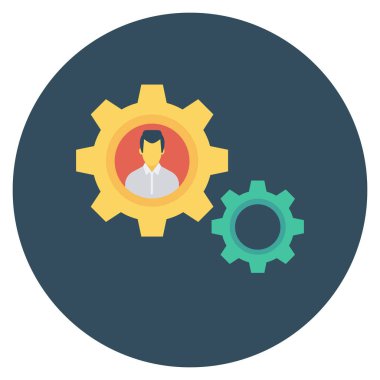 İnsan Kaynakları Düz Çember simgesi