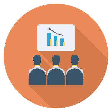 İnsan Kaynakları Düz simgesi, vektör, büyüme 