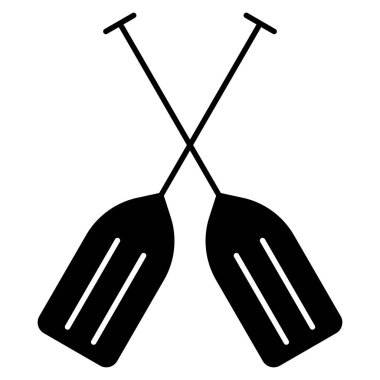 Okyanus ve Deniz Çizgisi simgesi, kürekler