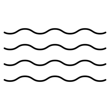 Dalgalar simge vektör çizim 