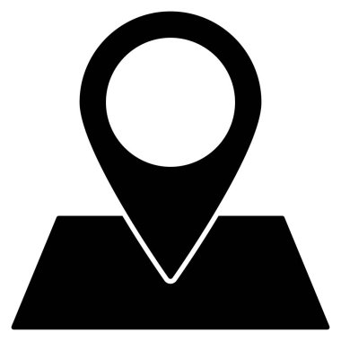 Okyanus ve Deniz Hattı ikonu. işaretleyici