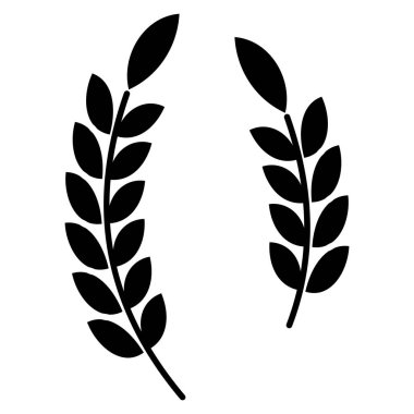 Okyanus ve deniz çizgisi simgesi. bitki