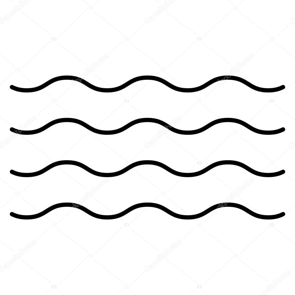 waves icon vector illustration 