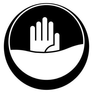 Okyanus ve deniz çizgisi simgesi. yardım