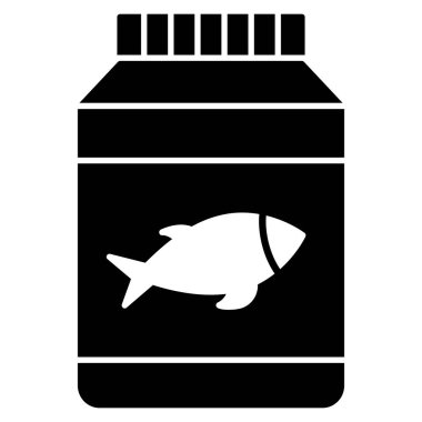 Okyanus ve deniz çizgisi simgesi. balık