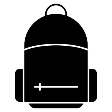 bagpack ikon vektör illüstrasyonu 